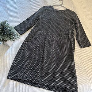 LOFT Black and White Patterned Dress